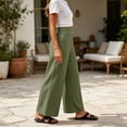 thumbnail image 5 of Hilenly Wide Leg Pants Woman High Waist Pull On Casual Pants Palazzo Pants for Women Dressy with Pockets, 5 of 8