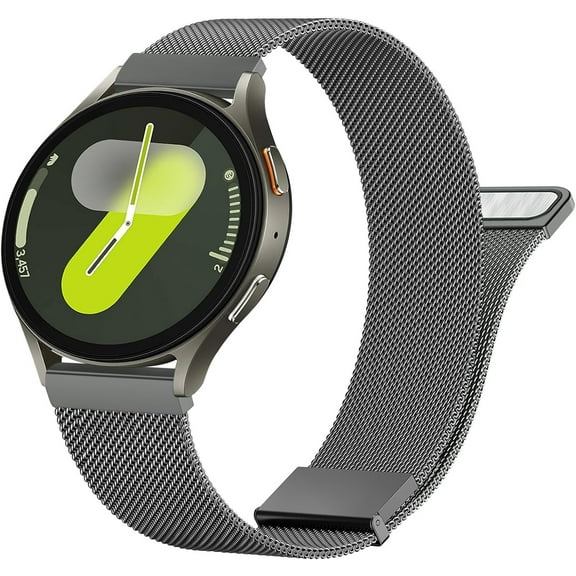 REQO Metal Bands Compatible with Samsung Galaxy Watch 7 Band 40mm 44mm, FE Bands 40mm, Stainless Steel Metal Replacement Bracelet Strap for Galaxy Watch 7 Band Women Men