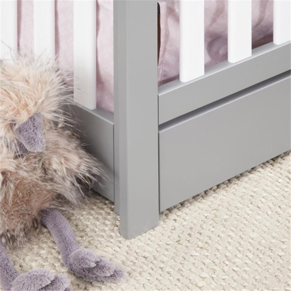 Carter's by DaVinci Colby 4-in-1 Convertible Crib with Trundle Drawer in Gray/White