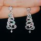 thumbnail image 2 of Pendientes de lujo ligeros y coloridos con forma de árbol de Navidad llenos de diamantes y circonitas, diseño de nicho femenino, exquisitos pendientes de niña, 2 of 6