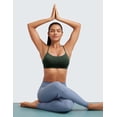 thumbnail image 3 of CRZ YOGA Butterluxe Womens Workout Bras Wireless Racerback Padded Yoga Sports Bra, 3 of 5