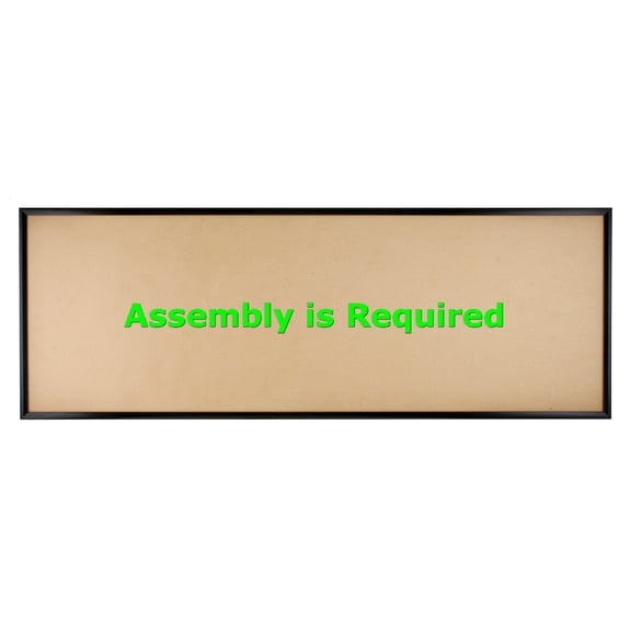 Quadro Frames 10x29 inch Picture Frame, Black, Style P375-3/8 inch Wide Molding