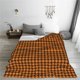 thumbnail image 5 of Balery Black And Orange Houndstooth Manta de Felpa Suave y Acogedora – Cobija de Franela Aterciopelada para Cama, Lavable y Cálida para Sofá, Mascotas, Transpirable-80"x60", 5 of 7