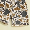 thumbnail image 4 of Xudanell Toddler Baby Boy Summer Clothes Retro Camo Hunting Shirts T-Shirt + Camouflage Shorts Set 6 12 18 24 Months 2T 3T (Green, 2-3 Years), 4 of 6