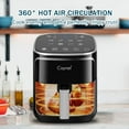 thumbnail image 7 of Caynel 5 Quart Digital LED Touch Screen Air Fryer New, 1400w Countertop Oven, Black, 7 of 7