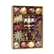 thumbnail image 1 of Juego de bolas navideñas pintadas-oro burdeos, 1 of 6