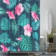 thumbnail image 4 of Cute Floral Waterproof Shower Curtains 72x72 Inch Waterproof Hook Bath Curtain Fabric Machine Washable with Hooks, 4 of 10