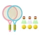 thumbnail image 1 of Raquetas de tenis para niños, juegos de bádminton, raqueta de tenis, juego de agarre cómodo, juguete Azul rosado, 1 of 9