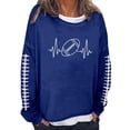 thumbnail image 1 of Sweat à Capuche pour Femmes - Manches Longues Col Rond Imprimé Rugby pour un Port Quotidien Confortable et Style Athlétique, 1 of 3