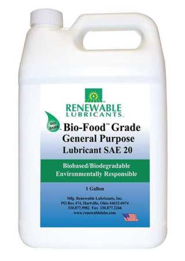 RENEWABLE LUBRICANTS 87013 BioBased Food Grade Release Agent, 1 gal.