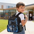 thumbnail image 3 of Uorisanigo Blue Lightning Wolf Kids Backpack for Toddler Boys Preschool, Mini Lightweight Daypack for Kindergarten, Casual Schoolbag with Side Pocket for Daily Use, 3 of 7