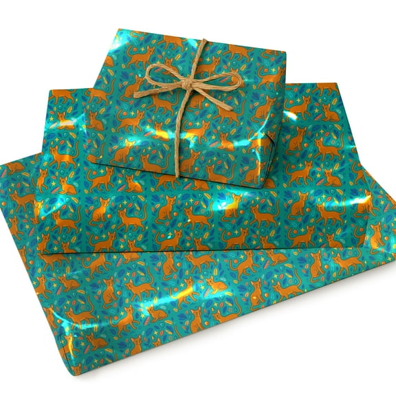 Abyssinian Christmas Wrapping Paper Rolls, Abyssinian Holiday Gift Wrapping Paper Merry Christmas