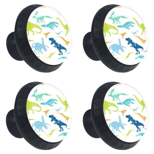 4 Pcs Dinosaur Knobs for Kitchen Cupboard Dresser Bookcase