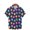 Multicolor, variant on COSFO Easter Eggs Men's Shirts Short Sleeve Collared Button Down Casual Tops Loose Shirts