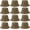 Khaki, variant on 12 count Washed Distressed Bucket Hat for Women Men Summer Twill Plain Bucket Cap