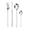 thumbnail image 3 of Stainless Steel Knife and fork 24 Piece Tableware Set Gift Box Titanium Gold Plated Western Spoon, 3 of 7