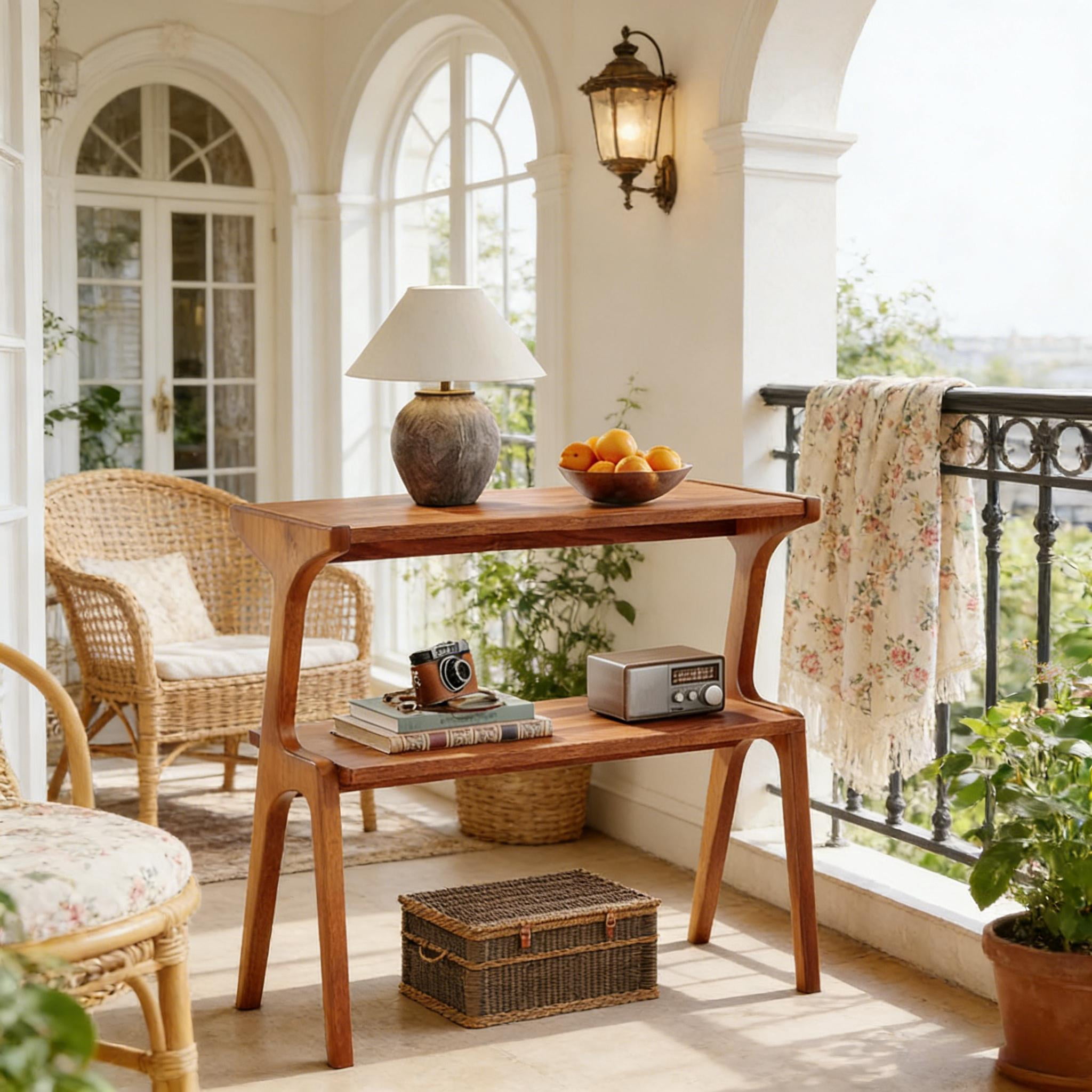 2-Tier Side Table, Farmhouse End Tables