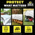 thumbnail image 6 of 20 ft. x 40 ft. Heavy-Duty Commercial White Tarp Cover 10 Mil Thick Weave Material, Waterproof, 6 of 8