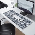 thumbnail image 2 of Long Mouse Pads for Desk,Blue Geometric Diamond Triangle Pattern Desk Mats on Top Of Desks, Desk Mouse Pad Extra Large with 3mm Non-Slip Base and Stitched Edge for Gaming,Office,Work,Home 31.5"x11.8", 2 of 6