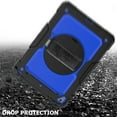 thumbnail image 3 of For Apple iPad Mini 4th / Mini 5th Generation Shockproof Protective 360 Rotating Stand W. Strap Case Cover - Black/Black, 3 of 5