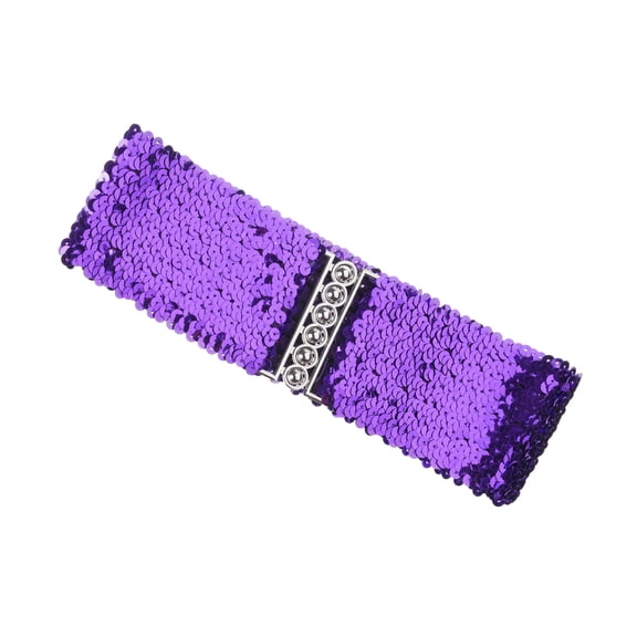 Sequined Wide Corset Belt Women Elastic Waspie Belt for Teenager Girl Shimmering Waist Cincher Jackets Dress Decoration