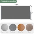 thumbnail image 2 of AECOJOY 138"x 63" Outdoor Retractable Side Awning, Folding Privacy Screen Waterproof Patio Awning, 180g Premium Polyester Fabric Room Divider for Patio, Garden and Terrace, Grey, 2 of 7