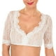 thumbnail image 1 of Gibobby Traje de Uniforme Blusa Para Oktoberfest Blusa Negra Mujer Dirndl Blusa Encaje Dirndl Elegante(Blanco, XXXL), 1 of 5