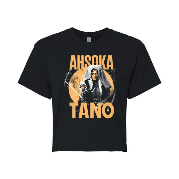 Star Wars - Ahsoka Tano Star Map - Juniors Cropped Graphic T-Shirt