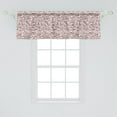 thumbnail image 2 of Ambesonne Modern Window Valance, Popular Fashion Words, 42" x 18", Red Black and White, 2 of 3
