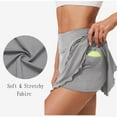 thumbnail image 3 of Hienoo Women's Tennis Skirt High Waist Workout Skorts Running Athletic Shorts, Sizes S-XXL, 3 of 5