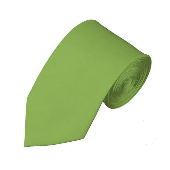 Solid Pear Green Slim Men's Necktie