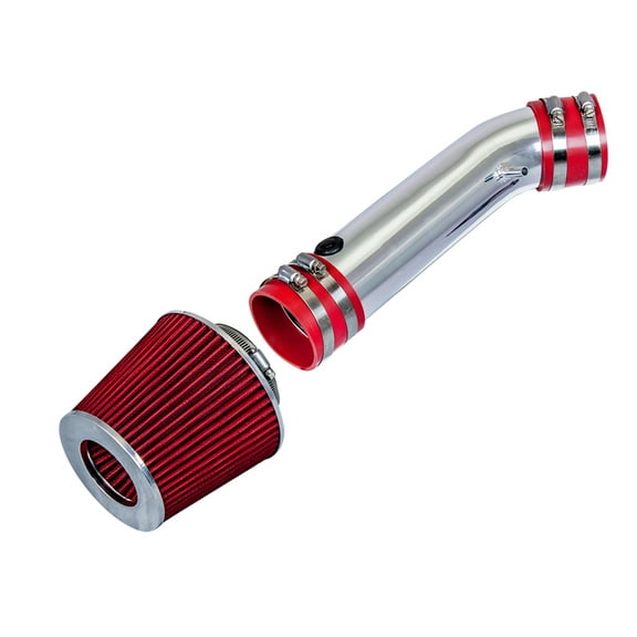 Rtunes Racing Short Ram Air Intake Kit   Filter Combo RED Compatible For 90-95 Compatible Ford Thunderbird 3.8L V6 Supercharged