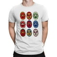 thumbnail image 2 of Officially Licensed Legends Of Lucha Libre Colorful Luchador Mask Collection Men's T-shirt, 2 of 3