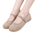 thumbnail image 2 of YOUYEDIAN Mary Jane Shoes Women Fashion Round Toe Casual Flats Versatile Single Strap Design Comfy Dress Shoes, 2 of 5