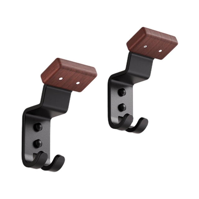 Fesfesfes Wall-Mounted Motorcycle Helmet Display Rack,Non-Scratch Storage System for Electric Bike Gear, Hats, Riding Accessories Brown