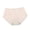 Beige, variant on Women's Cotton Mid-Rise Briefs Breathable Comfortable Liner Underwear Bikini Brief Panties
