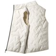 thumbnail image 6 of SEROYE Mens Vest Sherpa Lined Padded Stand Collar Sleeveless Full Zip Embossed Gilet for Fall Winter Layering Outerwear (S, Khaki), 6 of 9