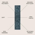 thumbnail image 4 of JONATHAN Y SCANDINAVIAN 2 x 8 Runner Rug, Nordby Geometric Arch Striped - Navy/Cream, SCN104A-28, 4 of 8
