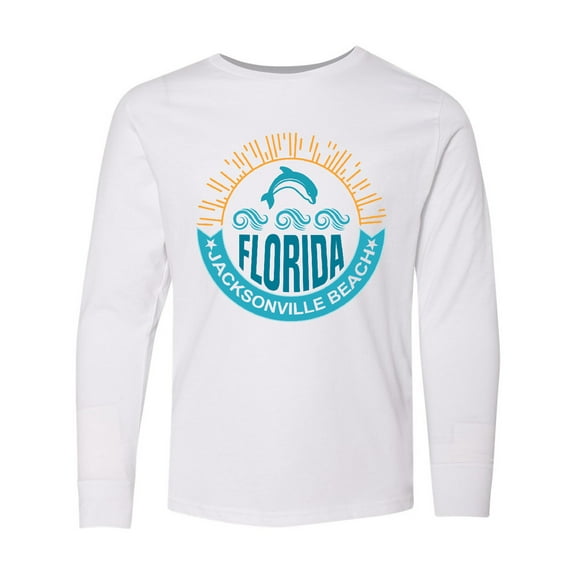 Inktastic Jacksonville Beach Florida Matching Long Sleeve Youth T-Shirt