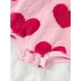 thumbnail image 6 of Baby Girl Boy Valentines Day Outfit Cute Heart Sweatshirts Fuzzy Bubble Romper Onesie Valentines Day Toddler Clothes, 6 of 8