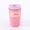 Pink, variant on Stainless Steel Double-Wall Vacuum Insulated Coffee Cup with Push Lid & Direct Drinking Spout, Reusable Travel Mug for Coffee Tea, Ideal for Office Travel Outdoor Use