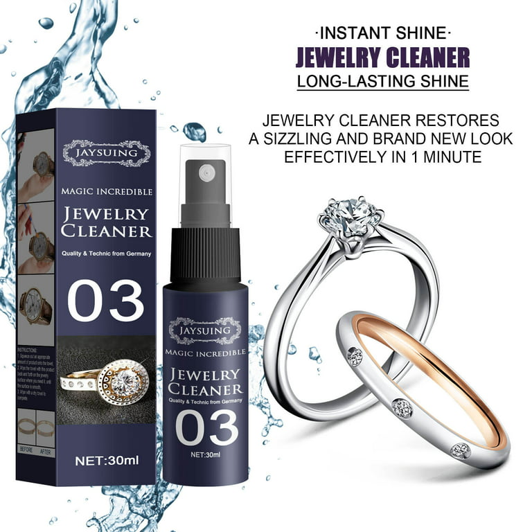 Jewelry Cleaner Liquid Cleaning Solutions Restores Shine for Gold Gem D