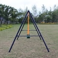 thumbnail image 3 of CIPACHO Two Station Kids Swing Set, Outdoor Playground for Age 3+, Blue, 3 of 7