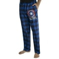 thumbnail image 4 of Marvel Mens' Captain America Shield Logo Plaid Pajama Lounge Pants, 4 of 6