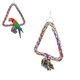 thumbnail image 2 of Juguete de columpio para pájarospercha triangular para loros segura para periquitos Amonsee No, 2 of 5