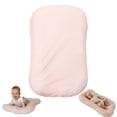 thumbnail image 1 of Nido para bebé Aila+Aiden ajustable de algodón orgánico rosa, 1 of 6