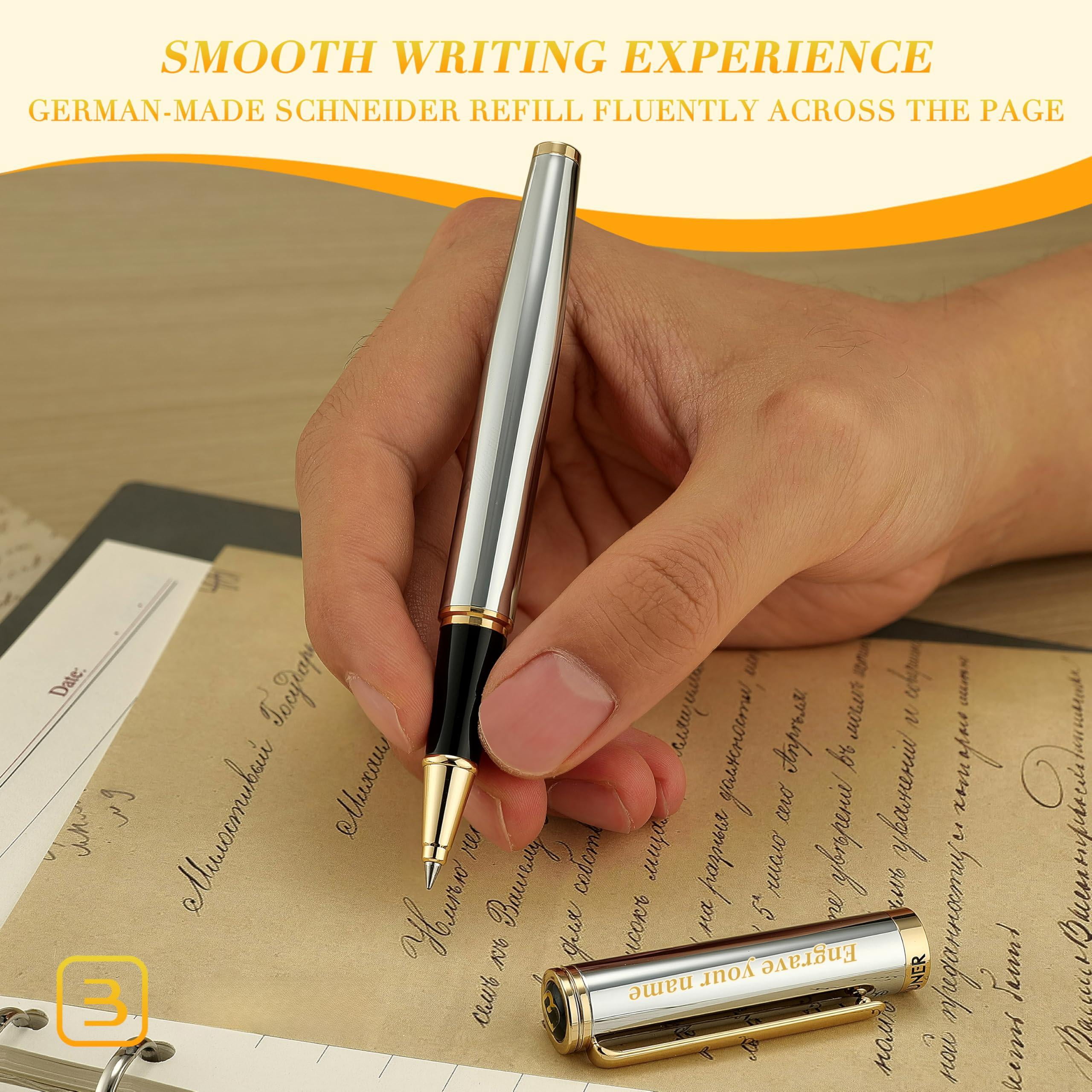 Chrome Personalized Pen  Stunning Luxury With Finish Noble And Elegant Designs Ink Refill Gift For Men & Women Graduation Executive Office Fancy Pens