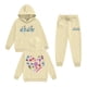 thumbnail image 1 of Pop cazadora para niña Demo-n Hunters Boys Girls Fashion Hooded Sweatshirt Set Streetwear Soft Comfortable Long Sleeve Hoodie for Daily Wear Spring Fall Winter （Beige）, 1 of 2