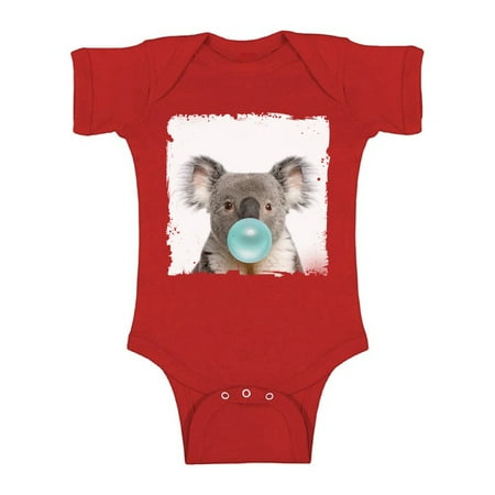 

Awkward Styles Koala Baby Boy Clothing Baby Girl Clothing Koala One Piece Gifts for Baby Cute Bodysuit Koala Bodysuit Koala Blowing Gum Baby Bodysuit Short Sleeve Cute Koala Clothing Blue Mood