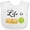 AA-White, variant on Inktastic Life is Sublime- Cute Food Pun Boys or Girls Baby Bib